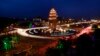 A traffic photo at the Cambodian Independence Monument. (AP Photo/Heng Sinith)