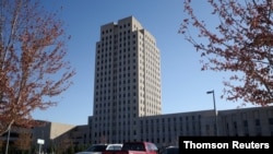 North Dakota State Capitol as the coronavirus disease outbreak continues in Bismarck