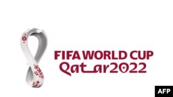 Le logo du Mondial Qatar 2022 présenté à Doha, le septembre 2019.