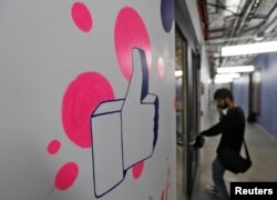 FILE - Facebook opened a new office in New Delhi, India, in May.