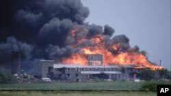 یورش پلیس فدرال به اردوگاه فرقه مذهبی برنچ دیودیان در شهر ویکو، ایالت تگزاس