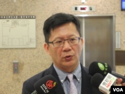 台湾执政党民进党立委张廖万坚（美国之音张永泰拍摄）