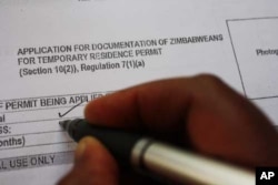 An illegal Zimbabwean immigrant applies for a residence permit to remain in South Africa for the next four years … But long queues, complicated bureaucracy and corruption are making the process difficult