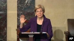 민주당 상원 중진인 엘리자베스 워런(매사추세츠) 의원.