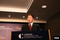 台湾驻美代表沈吕巡（美国之音 钟辰芳拍摄）