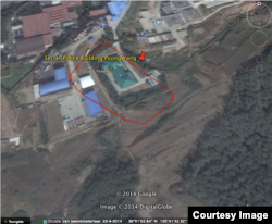 북한에 구금되었다 풀려난 빌렘 판 데어 베일 씨가 구글 위성지도에서 북한의 외국인 구금시설 위치를 찾아 표시했다.