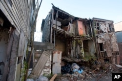 This photo taken on Nov. 4, 2009 shows the back of the Mary and Eliza Freeman houses, Connecticut's oldest African-American houses in Bridgeport, Conn.