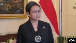 Menteri Luar Negeri Indonesia Retno Marsudi (VOA/Fathiyah).