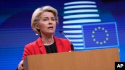 European Commission President Ursula von der Leyen called the milestone a ‘great achievement but also cautioned the pandemic is not over and more Europeans need to get vaccinated a soon as possible.