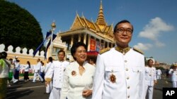 លោក​សម រង្ស៊ី​ ប្រធាន​គណបក្ស​សង្គ្រោះ​ជាតិ​។