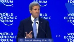 Kerry Slams Corruption at Davos Forum