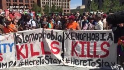 Pro-Immigration Protesters Clash with Trump Supporter at RNC