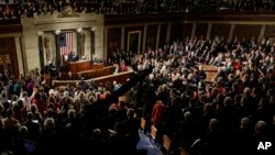 President Barack Obama gives his State of the Union address before a joint session of Congress on Capitol Hill in Washington, Tuesday, Jan. 20, 2015 (AP Photo/Jacquelyn Martin)