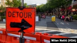 Zatvorena Vudmont avenija pretvorena u baštu tamošnjih restorana