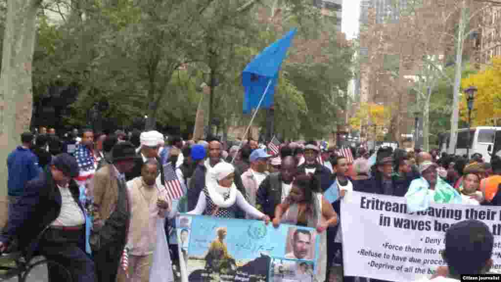ሰልፊ ኤርትራውያን ንደገፍ ጸብጻብ መርማሪት ሰብኣዊ መሰላት ኒውዮርክ ጥቅምቲ 29, 2015 