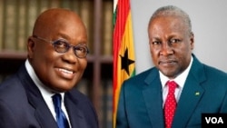 Manyan 'yan takara a Ghana, shugaba Nana Akufo Addo da tsohon shugaba John Mahama