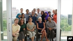 Egyptian and American participants of the LearnServeEgypt Program at one of their sessions in Washington, DC