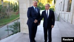 Владимир Путин и Александр Лукашенко