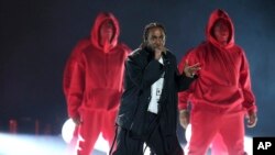 Kendrick Lamar lors des Grammy Awards au Madison Square Garden, New York, le 28 janvier 2018.