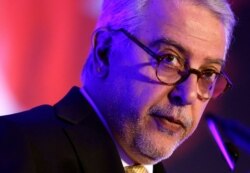 FILE - Turkish Ambassador to the United States Serdar Kilic speaks to the Conference on U.S.-Turkey Relations in Washington, May 22, 2017.