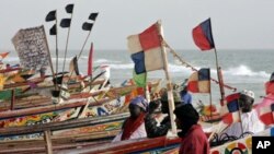 Des bateaux en Mauritanienne 