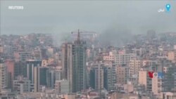 تصویر خبری؛ آسمان دود گرفته بیروت پس از حملات هوایی شبانه اسرائیل