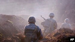 Posisi garis depan Tentara Armenia di wilayah Tavush, Armenia, 14 Juli 2020. (Foto: dok).