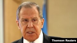 세르게이 라브로프 러시아 외무부 장관. 