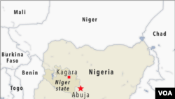 Ramani ya Nigeria na maeneo jirani na nchi hiyo