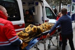 حمه به پایگاه نظامی «مرکز صلحبانی و امنیت بین‌المللی یاووریو» در اوکراین پس از حمله موشکی روز یکشنبه (۲۲ اسفند ۱۴۰۰)