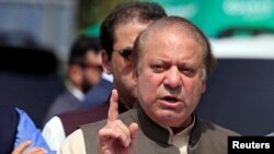 Mantan Perdana Menteri Pakistan, Nawaz Sharif di Islamabad, Pakistan, 15 Juni 2017. (Foto: dok).