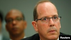 크리스토퍼 포드 국무부 국제안보·비확산 담당 차관보가 지난 4월 스위스 제네바에서 열린 2020년 핵확산금지조약 (NPT) 평가회의에 참석했다.