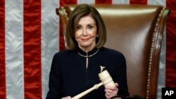 La chef des démocrates et présidente de la Chambre des représentants américaine, Nancy Pelosi