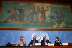 Director-General of the World Health Organization (WHO) Tedros Adhanom Ghebreyesus speaks during a news conference on the situation of the coronavirus, at the United Nations' European Headquarters, in Geneva, Switzerland, Jan. 29, 2020.
