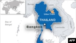 Peta wilayah Thailand.