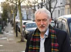 Britain's Labour Party leader Jeremy Corbyn is seen near his home in London, Britain, December 14, 2019. REUTERS/Toby Melville