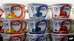Yogurt Chobani, sponsor resmi tim Olimpiade Musim Dingin AS 2014, masih menunggu untuk dikirimkan ke Sochi (Foto: dok). Pemerintah Rusia tidak mengizinkan masuknya yogurt Amerika itu, karena menurut mereka, Departemen Pertanian Amerika tidak bersedia memberikan sertifikat yang diperlukan untuk pengiriman yogurt itu.