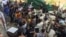Former residents of the Borei Keila community clashed with security forces during the fifth anniversary of the violent eviction on Tuesday, January 3, 2017. (Kann Vicheika/VOA Khmer)