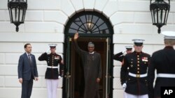 Le président nigérian Muhammadu Buhari, lors de sa dernière visite, à la Maison Blanche à Washington, le 31 mars 2016.