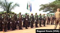 Soldats de la Misca le 13 septembre 2014.