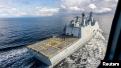 Danski brod u Baltičkom moru u blizini pukotine na Severnom toku