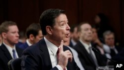 Bivši direktor Federalnog istražnog biroa Džejms Komi svedoči u Kongresu (arhivski snimak)