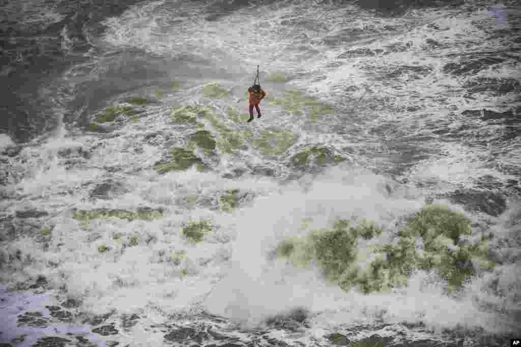 A Polish Leopard 2PL tank fires during Defender Europe 2022 military exercise of NATO troops including French, American, and Polish troops&nbsp;at the military range in Bemowo Piskie, near Orzysz, Poland amid the Russian invasion of Ukraine.