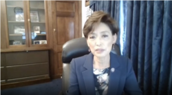 영 김 하원의원이 15일 화상으로 열린 열린 대북전단 관련 청문회에서 개회사를 하고 있다. 사진 = '톰 랜토스 인권위원회' 웹사이트.