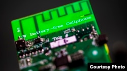 UW engineers have designed the first battery-free cellphone that can send and receive calls using only a few microwatts of power. (Mark Stone/University of Washington)