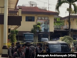 Polrestabes Medan pada 13 November 2019. (Foto: VOA/Anugrah Andriansyah)