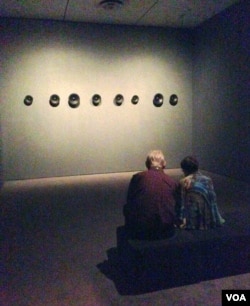 Loneliness and the horrors of the Holocaust are evoked by Susan Philipz' acoustic work "Study for Strings." (Adam Phillips/VOA)