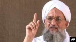 Al-Qaida leader Ayman al-Zawahiri is calling on Egyptian Islamists to choose the path of jihad. Photo: AP/IntelCenter