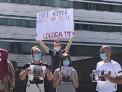 Porodice bh. državljana koji se nalaze u kampovima u Siriji protestuju u Sarajevu, 24. septembar 2020.