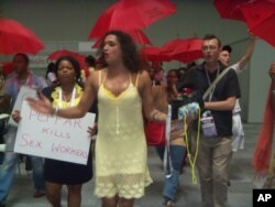 Des travailleurs du sexe manifestent à Vienne